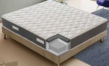 vente privée Matelas en mousse à mémoire de forme 11 zones : 140 x 190