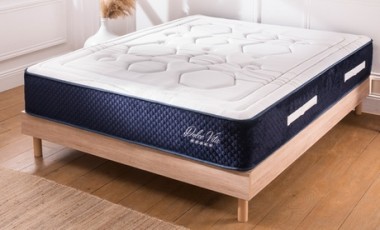 vente privée Matelas Hybride 5* de Maison Aubertin : 90 x 200 cm / Sommier bois