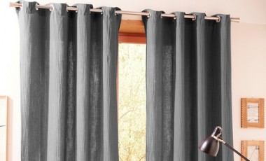 vente privée Rideaux en gaze de coton : Orage