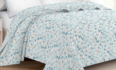 vente privée Couverture matelassée double à motifs au choix : Damier