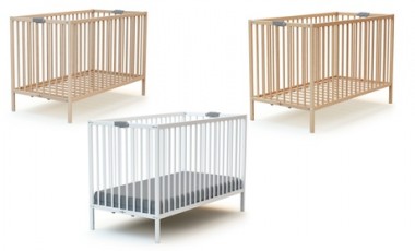 vente privée Lit bébé pliant : Hêtre Brut / Sans matelas