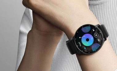 vente privée Montre connectée avec écran rond : Or