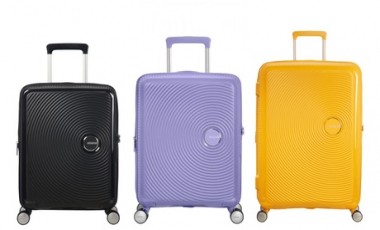 vente privée Valise extensible American Tourister Soundbox : Taille S / Jaune doré