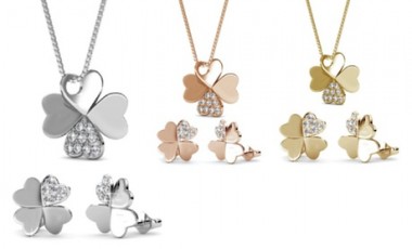 vente privée Bijou trèfle : Parure / Argent