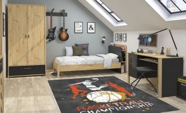 vente privée Tapis à thème sportif : Basketball / 80x150cm