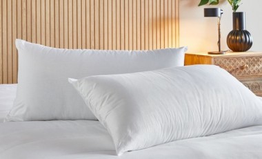 vente privée Lot de 2 oreillers en fibres de Pikolin Home : 40 x 90 cm