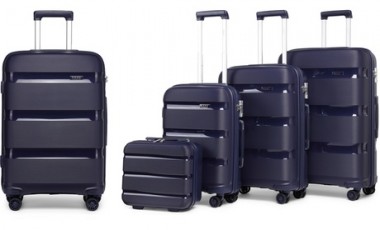 vente privée Valise à coque rigide bleu marine : 1 / 14