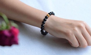vente privée Bracelet Onyx noir : x1