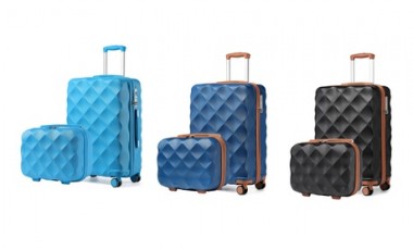 vente privée Valise en ABS et polycarbonate : 10 L / Gris et marron