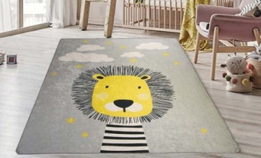 vente privée Tapis décoratif pour chambre d enfant : Hibou / 80x150cm