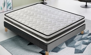 vente privée Matelas orthopédique double confort à zones différenciées : 150 x 200 cm