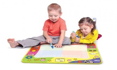 vente privée Toile de gribouillage grande taille avec 2 stylos