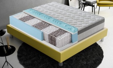 vente privée Matelas de 26 cm avec mousse à mémoire de forme : 200 x 190 cm