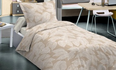 vente privée Pack de linge de lit Univers Décor : Amazonie Crème / 6 pièces / 240 x 260 cm (pour lit 180 x 200 cm)