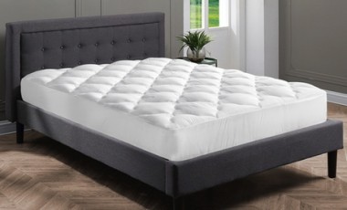 vente privée Surmatelas satin Luxe 3D Sampur : 200 x 200 cm
