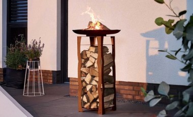 vente privée Bol de feu Frank Home Deluxe avec espace de rangement