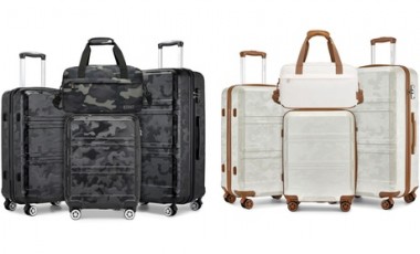 vente privée Ensemble de bagages et sac d épaule : Camouflage beige-marron