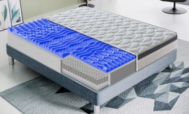 vente privée Matelas à ressorts en mousse à mémoire de forme - 13 zones : 180x190 cm
