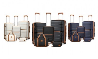 vente privée Ensemble de valise(s) et sac de voyage : Valise 20 pouces bleue / Sac de voyage bleu et marron