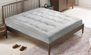 vente privée Surmatelas Bamboo 8 cm d épaisseur Sampur : 140 x 190 cm