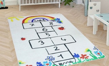 vente privée Tapis antidérapant pour chambre enfant : Gris / 120 x 160 cm