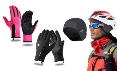 vente privée Gants ou casque de vélo pour l hiver : 1 / Paire de gants / Noir L-XL