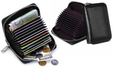 vente privée Portefeuille en cuir avec protection RFID : 2