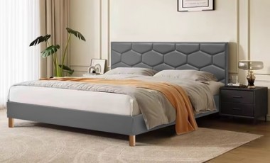 vente privée Lit Brodway avec matelas en option : 160 x 200 cm / Noir / Lit + matelas