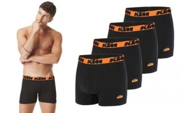 vente privée Lot de 4 boxers en coton KTM : L