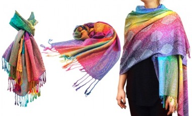 vente privée Écharpe à franges multicolore : 2
