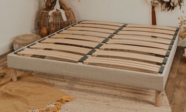 vente privée Sommier Lino à lattes apparentes : 140 x 200 cm